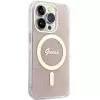 Guess GUHMP15LH4STP hardcase Apple iPhone 15 Pro 6,1 tuuman pinkki IML 4G MagSafe