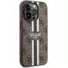 Guess GUHMP15LP4RPSW iPhone 15 Pro 6,1 tuuman hardcase ruskea painetut raidat MagSafe