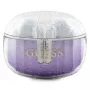 Guess Glitter Gradient True Wireless Bluetooth -nappikuulokkeet latauskotelolla (violetti)