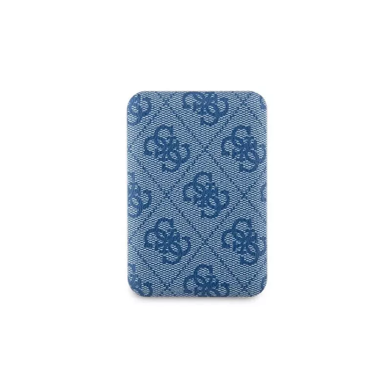 Guess langaton varavirtalähde 5000mAh sininen 4G nahka metallilogo MagSafe 15W