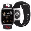 Hello Kitty HKAWLSCHBLK silikoniranneke Apple Watch 42/44/45/49 mm musta