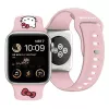 Hello Kitty HKAWLSCHBLP silikoniranneke Apple Watch 42/44/45/49 mm pinkki