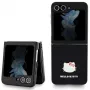 Hello Kitty HKHCZF5PGHDLMK Z Flip5 F731 musta hardcase metallilogo Kitty Head