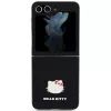 Hello Kitty HKHCZF5PGHDLMK Z Flip5 F731 musta hardcase metallilogo Kitty Head