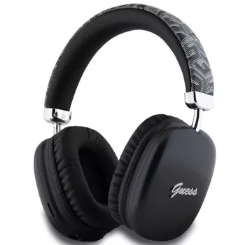 Guess Gcube Metallic Script Logo on-ear Bluetooth -kuulokkeet musta