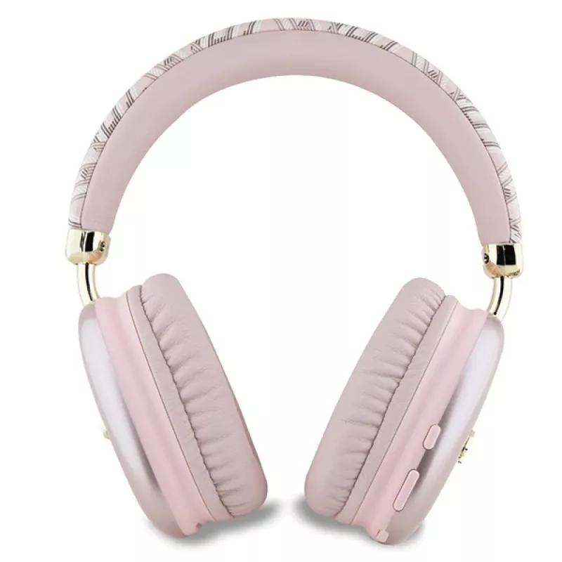 Guess Gcube Metallic Script Logo on-ear Bluetooth -kuulokkeet pinkki