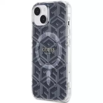 Guess GUHMP15MHGCUSTGK GCube MagSafe Hard Case iPhone 15 Plus / 14 Plus 6,7 inch musta