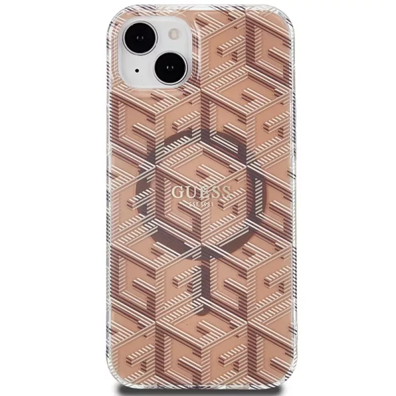 Guess GUHMP15MHGCUSTGW GCube Hardcase iPhone 15 Plus / 14 Plus 6,7