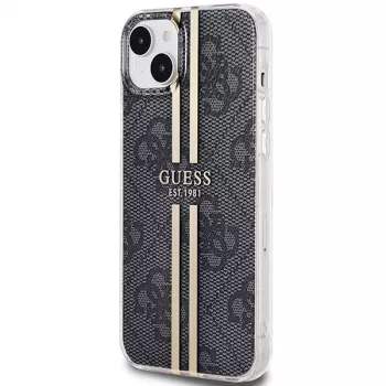 Guess GUHCP15MH4PSEGK Hard Case Apple iPhone 15 Plus / 14 Plus 6,7 inch musta 4G Gold raidat