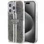 Guess GUHCP15LH4PSEGW iPhone 15 Pro 6.1 Hardcase IML 4G Gold Stripe ruskea