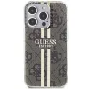 Guess GUHCP15LH4PSEGW iPhone 15 Pro 6.1 Hardcase IML 4G Gold Stripe ruskea