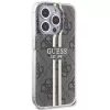 Guess GUHCP15LH4PSEGW iPhone 15 Pro 6.1 Hardcase IML 4G Gold Stripe ruskea