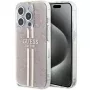 Guess GUHCP14XH4PSEGP iPhone 14 Pro Max 6,7 inch pinkki Hardcase IML 4G Gold Stripe