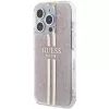 Guess GUHCP15LH4PSEGP iPhone 15 Pro 6,1 inch pinkki Hardcase IML 4G Gold Stripe