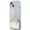 Guess GUHCP15MLFCSEGT iPhone 15 Plus / 14 Plus 6,7 inch läpinäkyvä kova kuori Liquid Glitter Gold Streifen