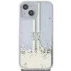 Guess GUHCP15MLFCSEGT iPhone 15 Plus / 14 Plus 6,7 inch läpinäkyvä kova kuori Liquid Glitter Gold Streifen