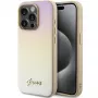 Guess GUHCP15LPSAIRSD Saffiano Iridescent Script Hard Case Apple iPhone 15 Pro 6,1 inch kulta