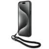 BMW Signature Leather Wordmark Hard Case iPhone 15 / 14 / 13 6,1 inch - musta