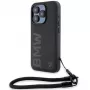 BMW Signature Leather Hard Case iPhone 15 Pro Max 6,7 inch musta nyöri