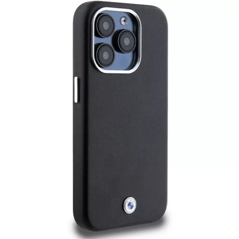 BMW Signature Wrapped Metal MagSafe Case iPhone 14 Pro Max 6,7 inch musta
