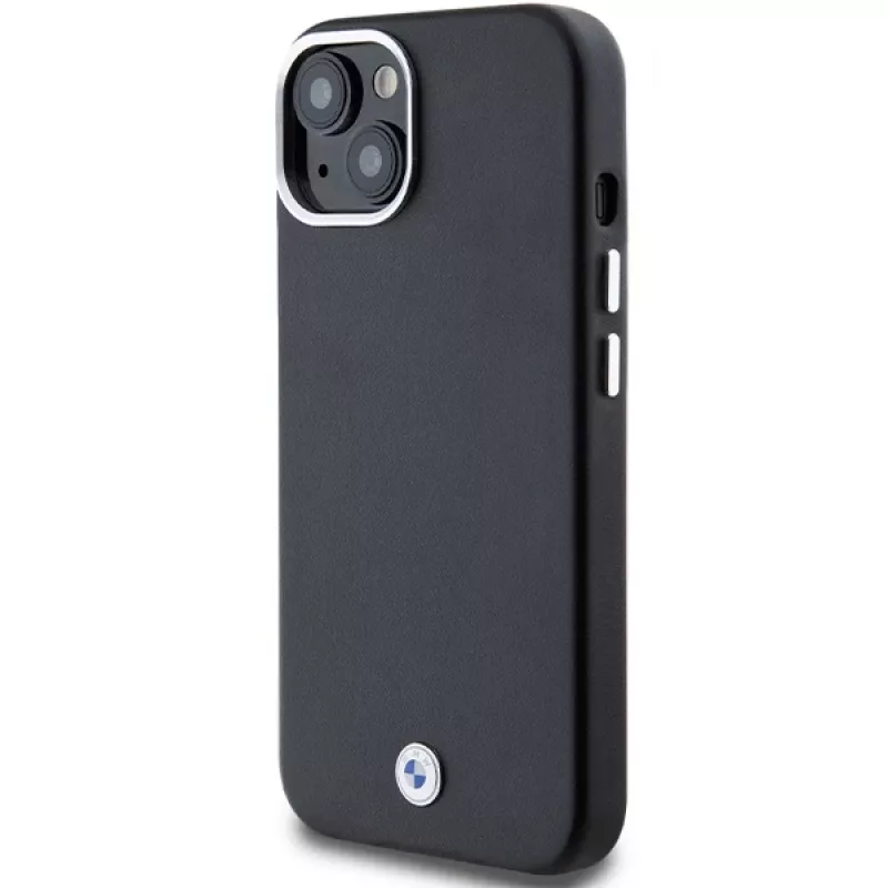 BMW Signature Wrapped Metal MagSafe Case iPhone 15 / 14 / 13 6,1 inch musta