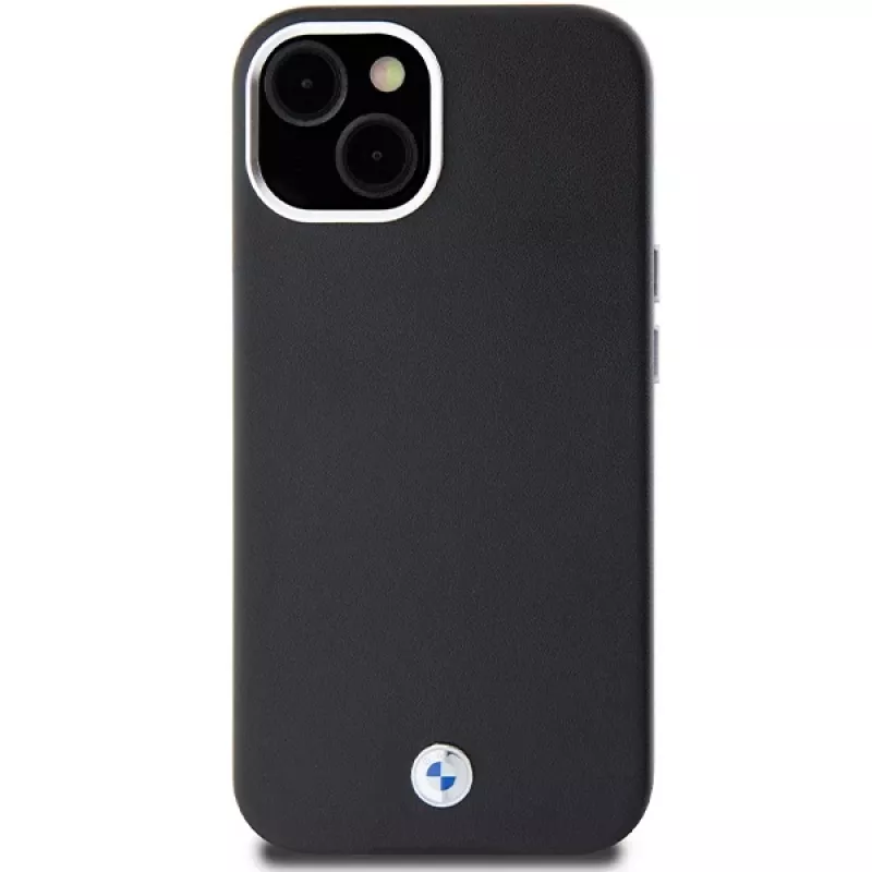 BMW Signature Wrapped Metal MagSafe Case iPhone 15 / 14 / 13 6,1 inch musta