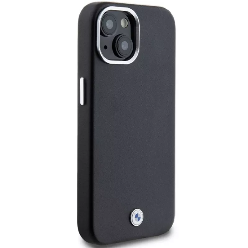 BMW Signature Wrapped Metal MagSafe Case iPhone 15 / 14 / 13 6,1 inch musta