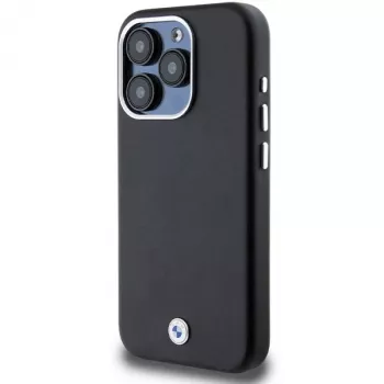 BMW Signature Wrapped Metal MagSafe Case Apple iPhone 15 Pro 6,1 inch musta