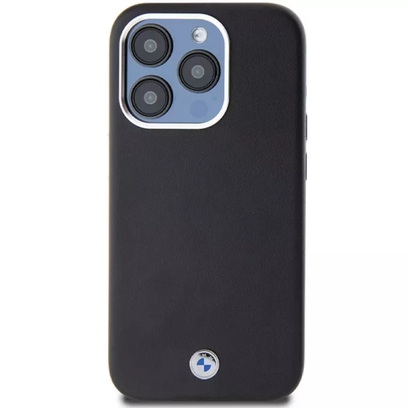 BMW Signature Wrapped Metal MagSafe Case Apple iPhone 15 Pro 6,1 inch musta