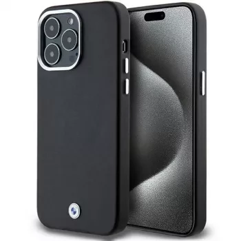 BMW Signature Wrapped Metal MagSafe Case iPhone 15 Pro Max 6,7 inch musta