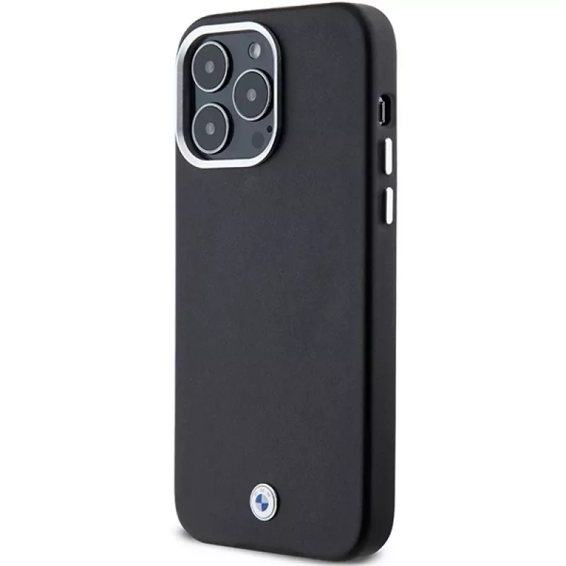 BMW Signature Wrapped Metal MagSafe Case iPhone 15 Pro Max 6,7 inch musta