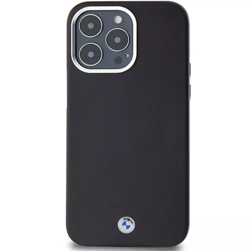 BMW Signature Wrapped Metal MagSafe Case iPhone 15 Pro Max 6,7 inch musta