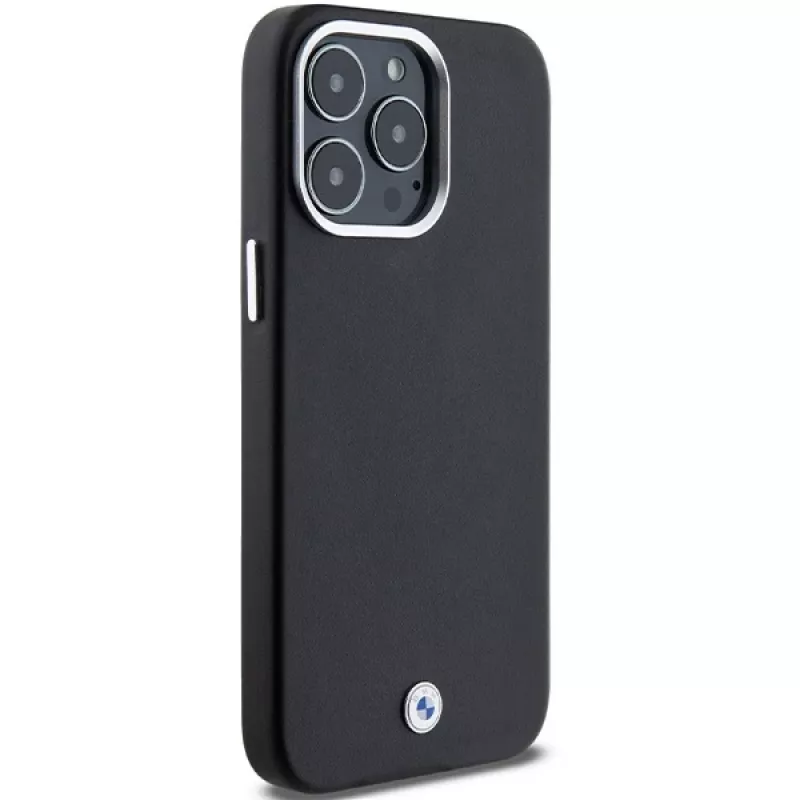 BMW Signature Wrapped Metal MagSafe Case iPhone 15 Pro Max 6,7 inch musta