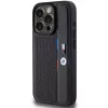 BMW Perforated Tricolor Line Hard Case Apple iPhone 15 Pro 6.1 musta