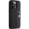 BMW Perforated Tricolor Line Hard Case Apple iPhone 15 Pro 6.1 musta
