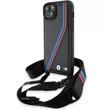 BMW M Edition Carbon Tricolor Lines Hardcase iPhone 15 Plus / 14 Plus 6,7
