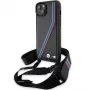 BMW M Edition Carbon Tricolor Lines Hardcase iPhone 15 Plus / 14 Plus 6,7