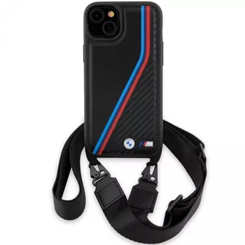 BMW M Edition Carbon Tricolor Lines Hardcase iPhone 15 Plus / 14 Plus 6,7