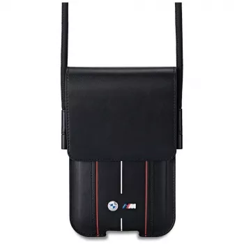BMW Phone Pouch Red Stripes musta