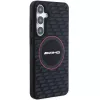 AMG AMHMS24S23SMRK kova kotelo silikoni Carbon Pattern MagSafe Samsung Galaxy S24 (S921) musta