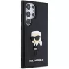 Karl Lagerfeld KLHCS24L3DRKINK kova kotelo 3D Rubber Ikonik Samsung Galaxy S24 Ultra - musta