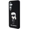 Karl Lagerfeld Ikonik-silikonikotelo Samsung Galaxy S24:lle - musta