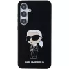 Karl Lagerfeld Ikonik-silikonikotelo Samsung Galaxy S24:lle - musta