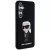Karl Lagerfeld Ikonik-silikonikotelo Samsung Galaxy S24:lle - musta
