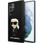 Karl Lagerfeld Ikonik-silikonikotelo Samsung Galaxy S24 Ultralle - musta