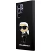Karl Lagerfeld Ikonik-silikonikotelo Samsung Galaxy S24 Ultralle - musta