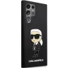 Karl Lagerfeld Ikonik-silikonikotelo Samsung Galaxy S24 Ultralle - musta