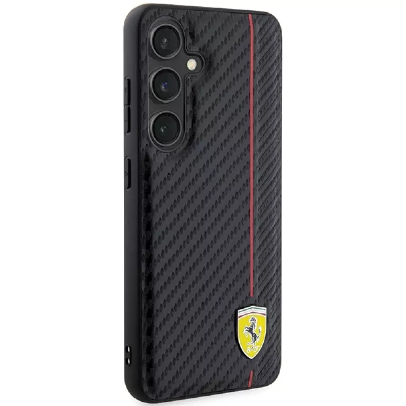 Ferrari FEHCS24MN3DUR S24+ S926 musta kovakotelo Carbon Printed Line