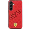 Ferrari FEHCS24SPINR S24 S921 punainen kovakotelo Big SF Perforated Samsung Galaxy S24:lle