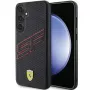 Ferrari FEHCS24SPINK S24 S921 musta kovakotelo Big SF Perforated Samsung Galaxy S24:lle